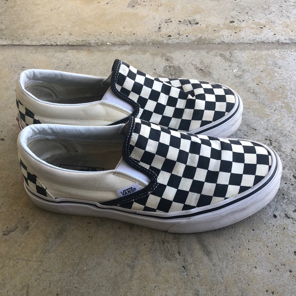 Vans checkered slip-ons women’s size 7.5